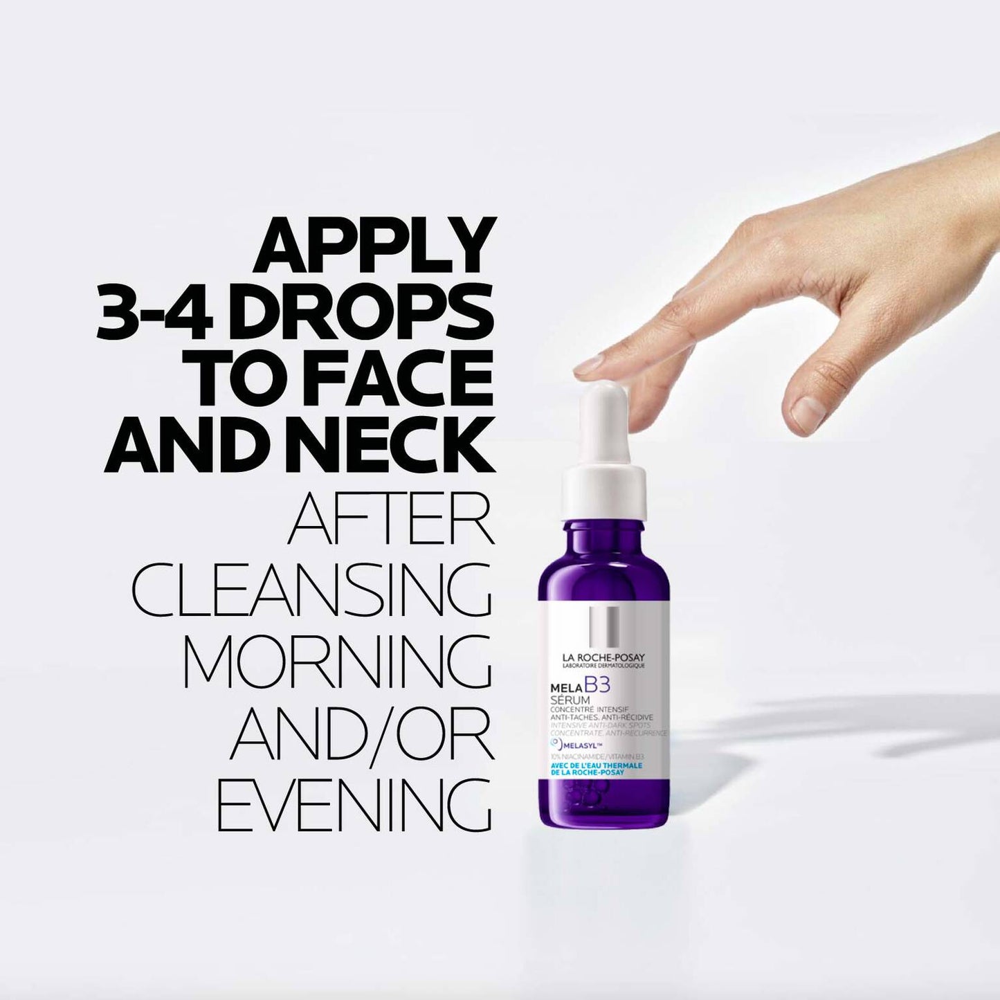 mela-b3-dark-spot-serum-with-melasyltm-niacinamide-v3 LaRochePosay-Product-MelaB3-MelaB3Serum-30ml-03337875890021-HowTo-REV.jpg