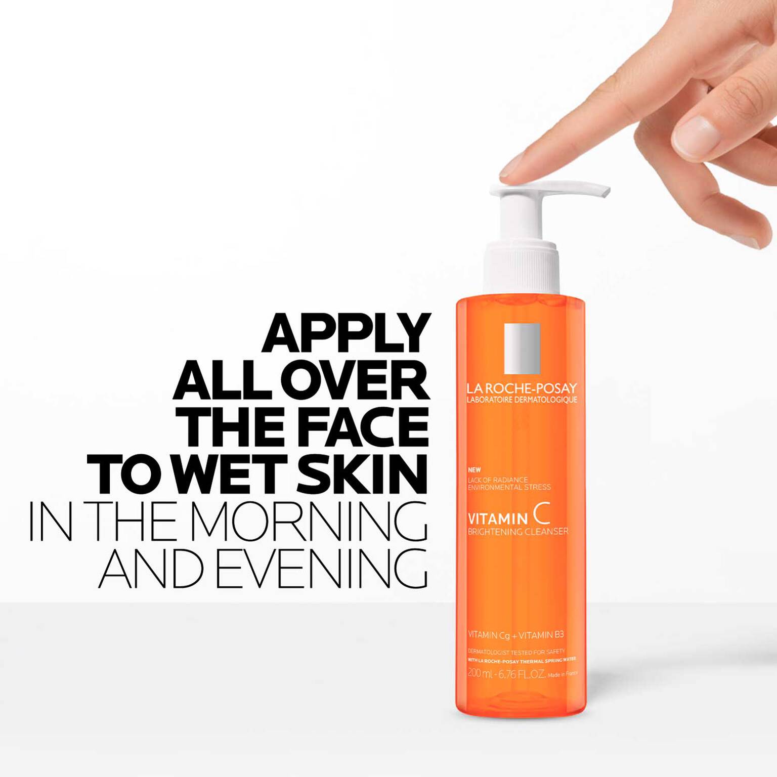 vitamin-c-brightening-facial-cleanser-e4 LaRochePosay-Product-Skincare-Purifying-Vitamin-C-Cleanser-200ml-3337875923613-HowToUse.jpg